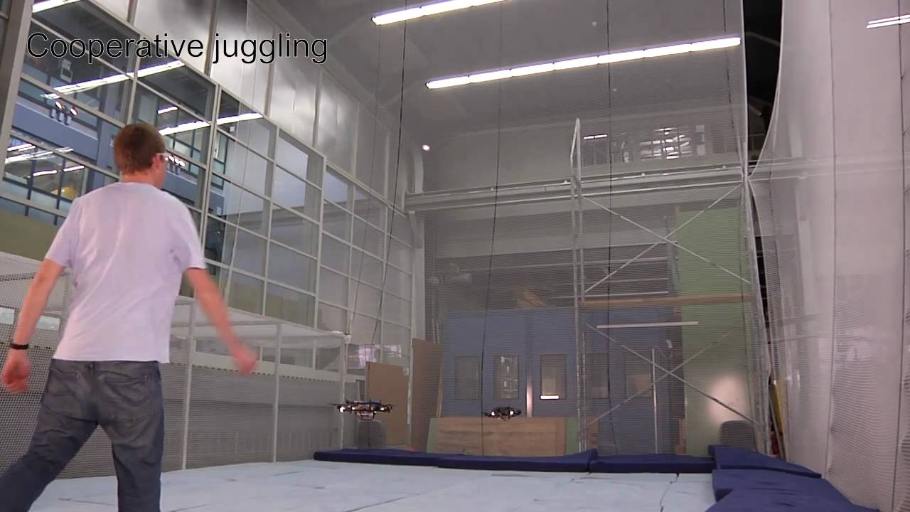 Quadrocopter Ball Juggling, ETH Zurich