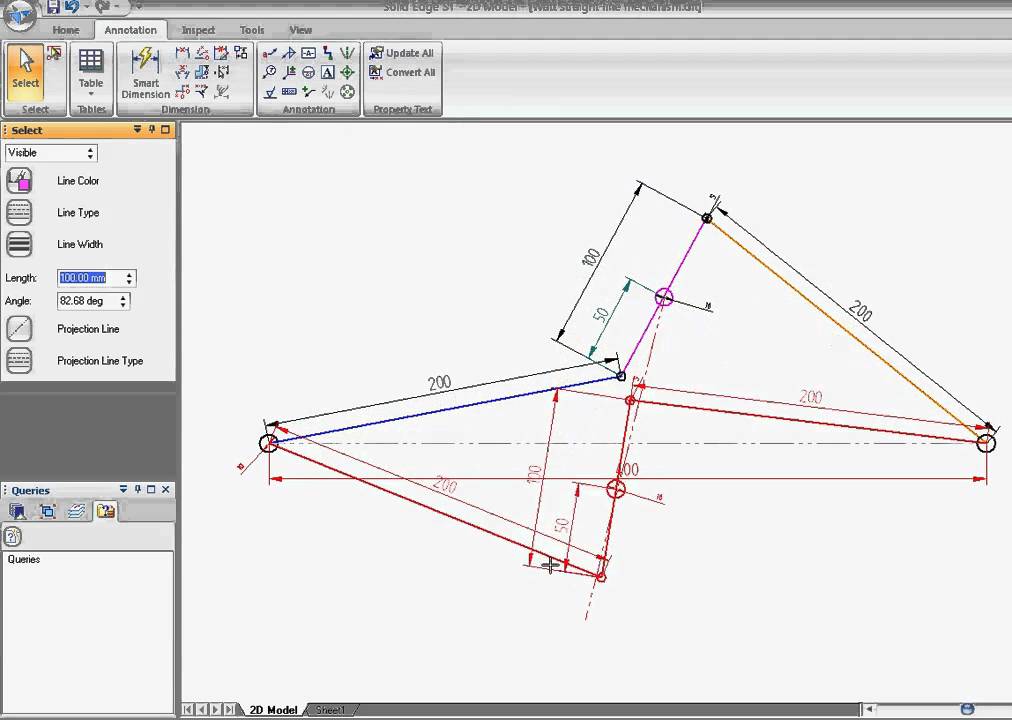 Watt straight-line mechanism