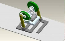 Planetary gear walking robot
